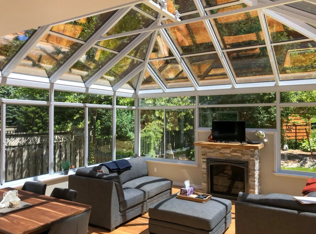 Bright sunroom interior with natural light and spacious layout in Gainesville, FL