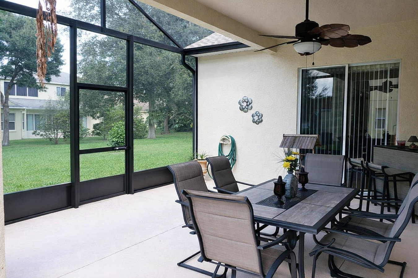 Screen room installation